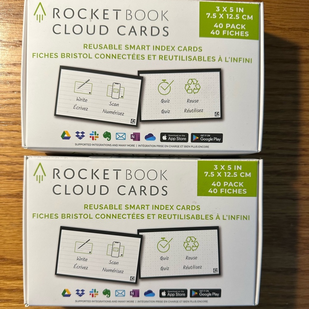 Rocketbook Note Cards. New in the box!